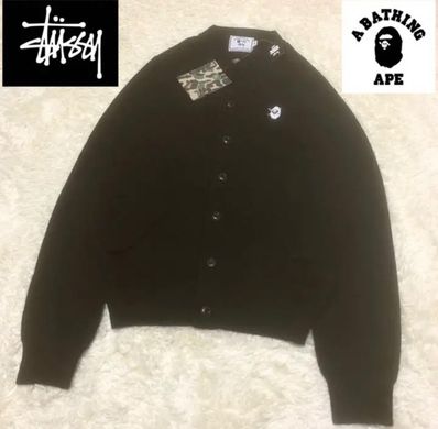 ステューシー×エイプコラボカーディガン