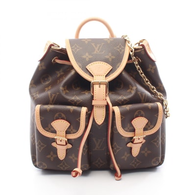 ルイ・ヴィトン LOUIS VUITTON エクスキュルシオンPM モノグラム 2WAY リュックサック バックパック バッグ PVCコーティングキャンバス レザー レディース ブラウン系 M46932 【中古】