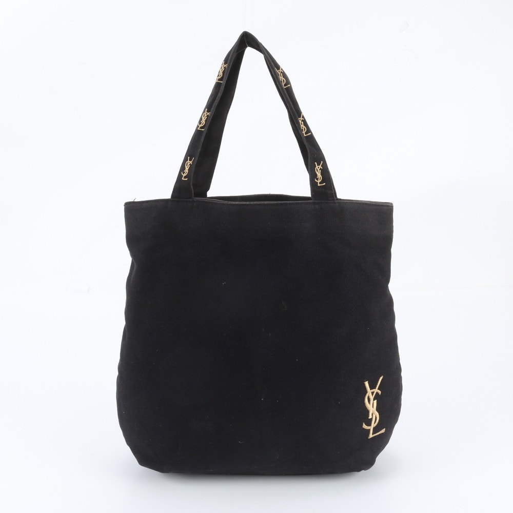 イヴ サンローラン YSL ロゴ 刺繍トート バッグ