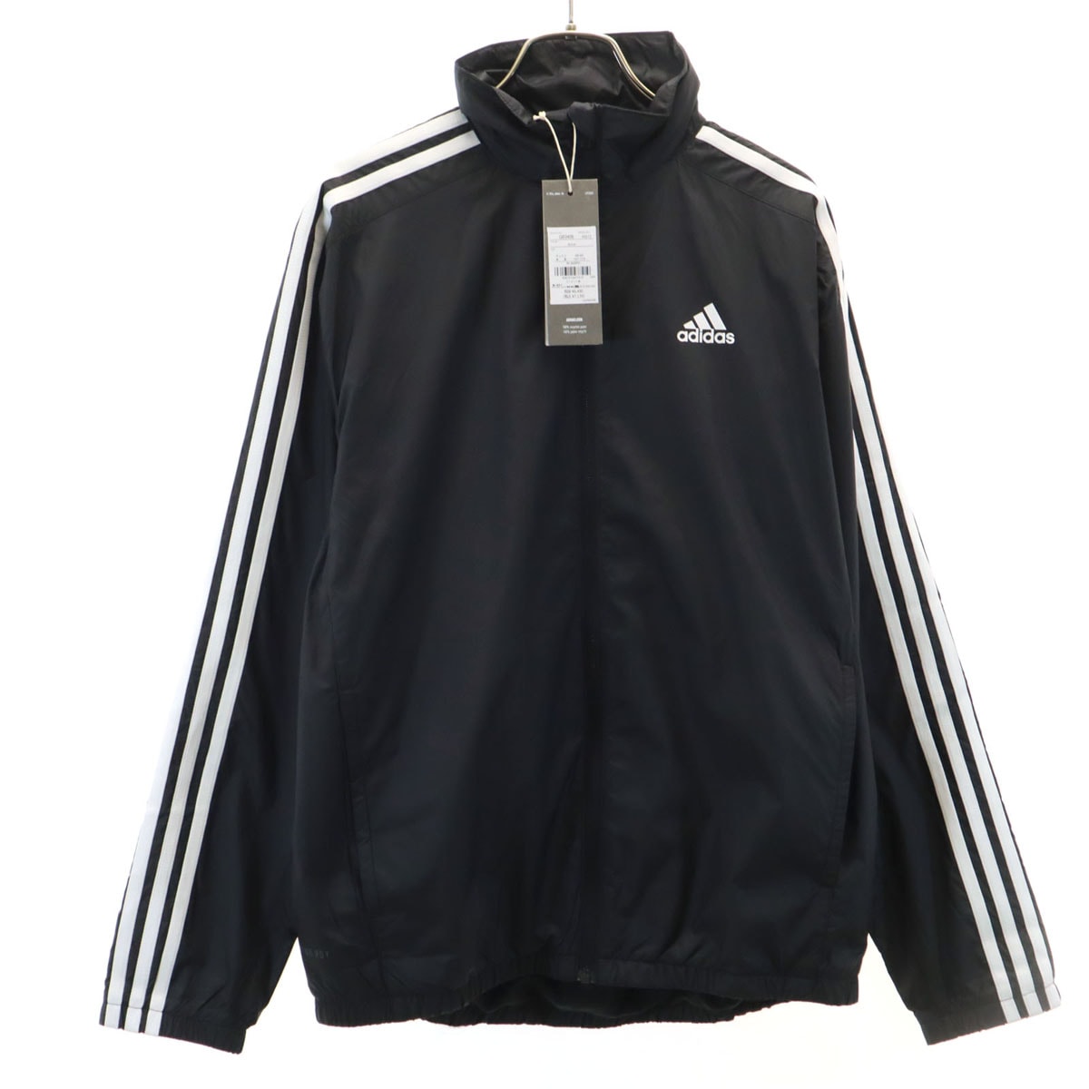 未使用 adidas アディダス ウインドブレーカー M ブラック ジャケット 裏トリコット