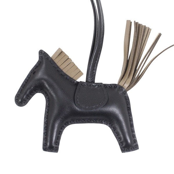 【新品】エルメス ロデオ PM バッグチャーム ブラック 黒 エトゥープ バーキン・ケリー・ピコタンに レザー 本革  馬 HERMES かわいい ブランド 定番 人気 プレゼント ギフト