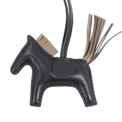 【新品】エルメス ロデオ PM バッグチャーム ブラック 黒 エトゥープ バーキン・ケリー・ピコタンに レザー 本革 馬 HERMES かわいい ブランド 定番 人気 プレゼント ギフト