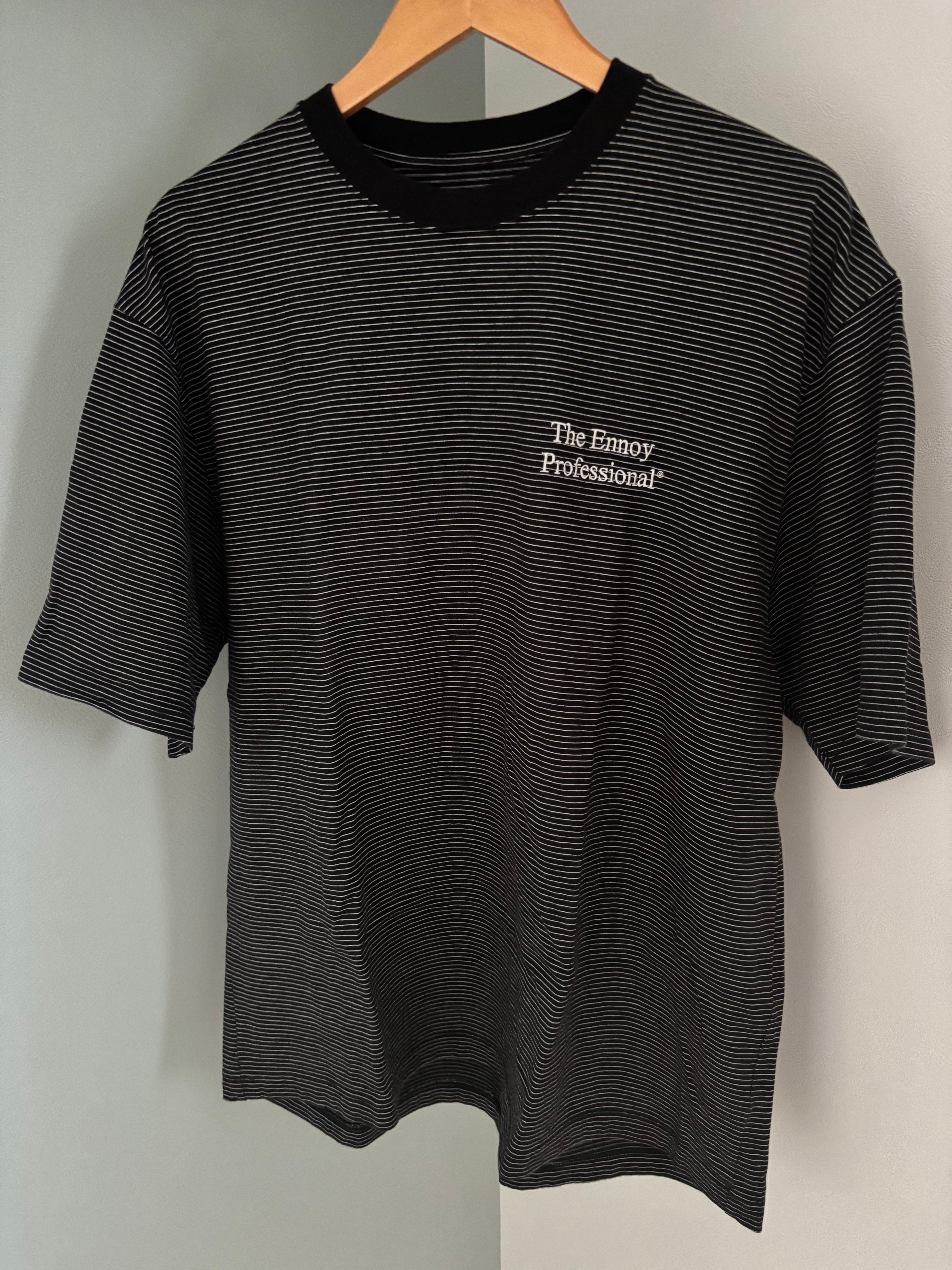 ENNOY 23SS S/S Border T-Shirt "Black" SS23BRENCT05AM