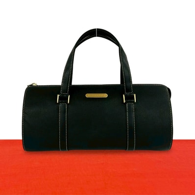 BURBERRY バーバリー ロゴ 金具 レザー ハンドバッグ ブラック
20134