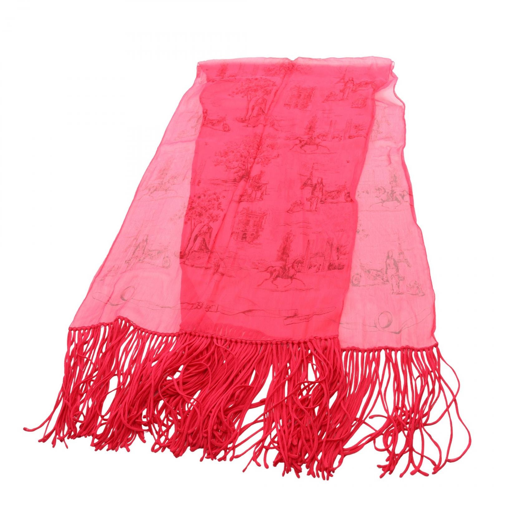 エルメス HERMES ストール 衣料品 シルク シルク レディース ピンク系 【中古】