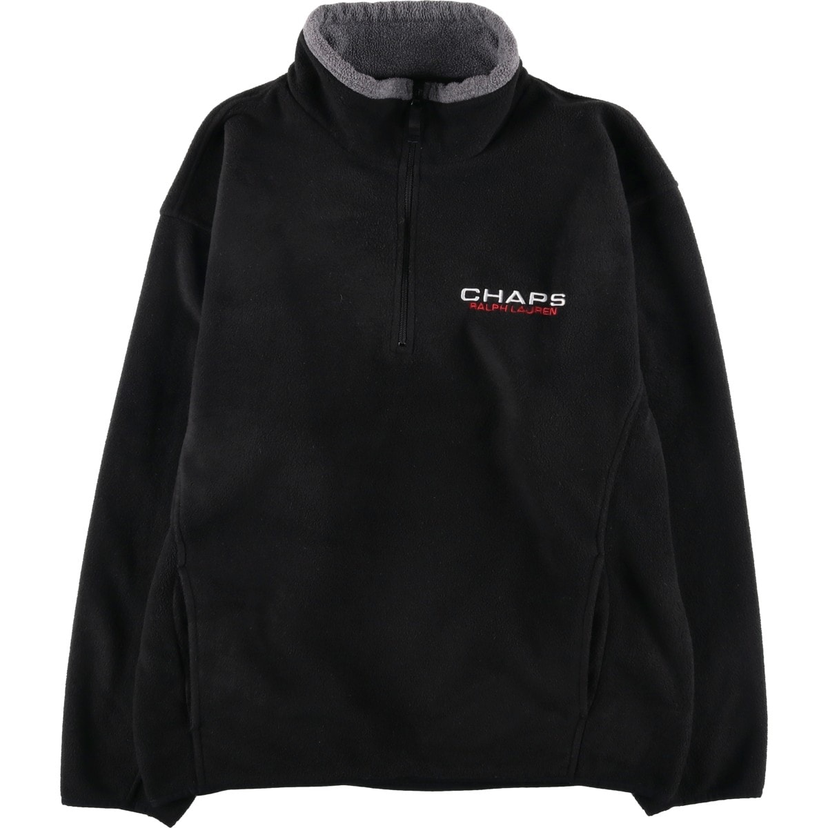 古着 ラルフローレン Ralph Lauren CHAPS チャップス ハーフジップ フリースプルオーバー メンズXL相当/eaa627004