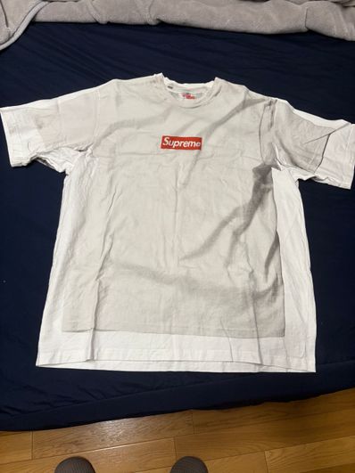 Supreme x MM6 Maison Margiela Box Logo Tee "White"