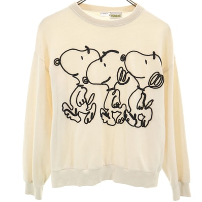 ZARA ザラ PEANUTS ピーナッツ コラボ 長袖 スウェット トレーナー 152 ベージュ系 スヌーピー