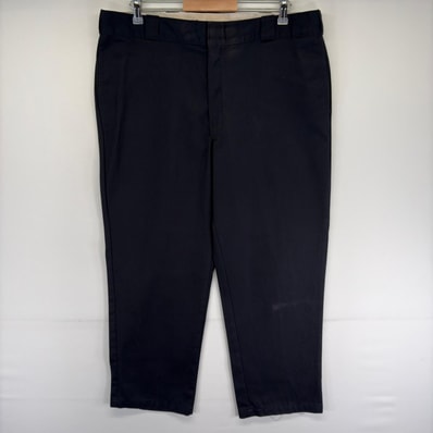 古着 ディッキーズ Dickies パンツ ワークパンツ チノパン スラックス 874 ストレート ジッパーフライ w40 L29 ブラック系 メンズ