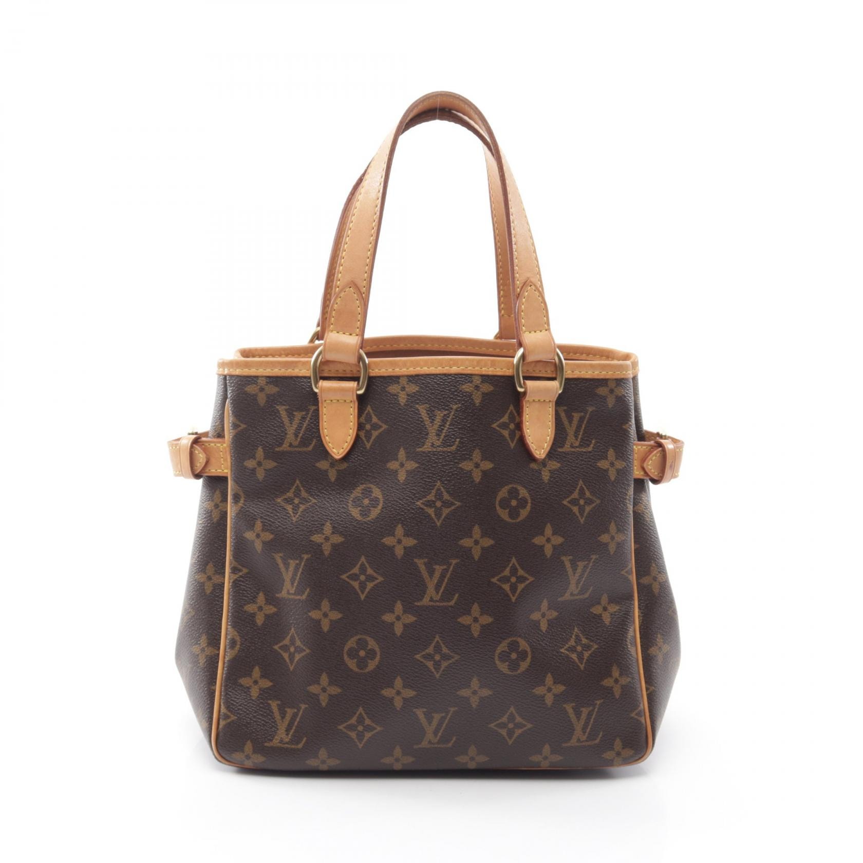 ルイ・ヴィトン LOUIS VUITTON バティニョール ハンドバッグ バッグ PVCコーティングキャンバス レザー モノグラム レディース ブラウン系 M51156 【中古】
