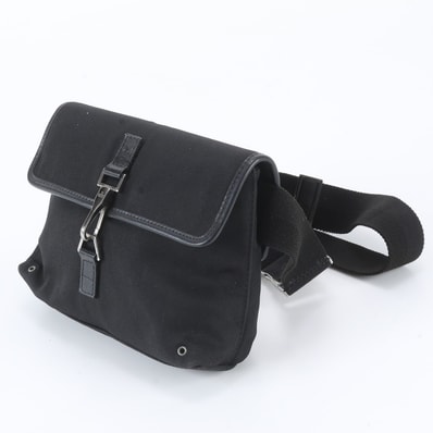 グッチ92543 ボディバッグ レザー×ナイロン