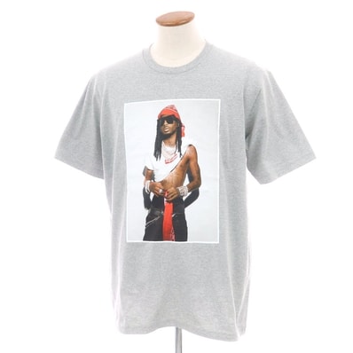 【中古】シュプリーム Supreme 2025年秋冬 Playboi Carti Tee コットンポリエステル クルーネック 半袖Tシャツ グレー【サイズM】【メンズ】