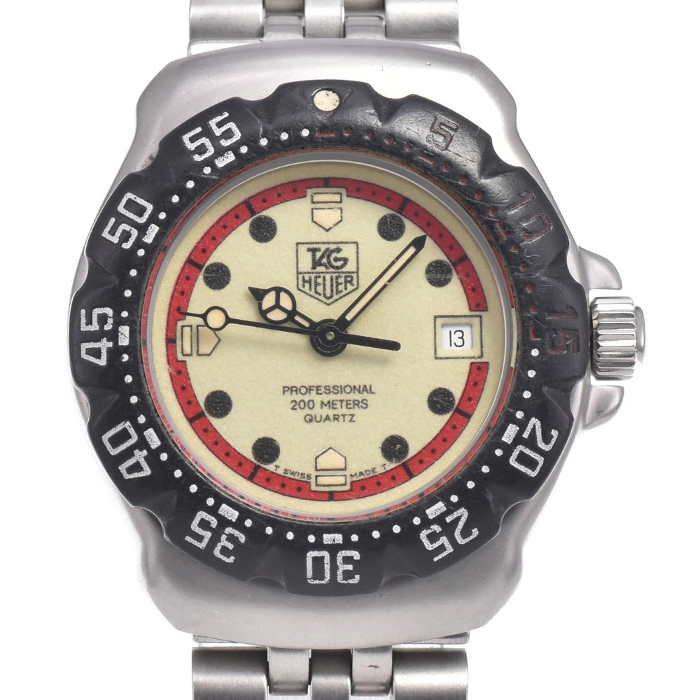 タグホイヤー TAG HEUER WA1411 フォーミュラー1 デイト アイボリー クォーツ レディース 腕時計 M#150798