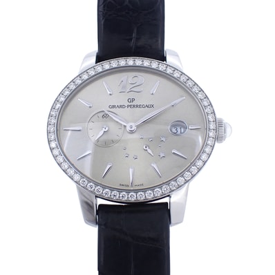 ベゼルダイヤ GIRARD-PERREGAUX ジラール・ペルゴ キャッツアイ 80486 レディース 腕時計