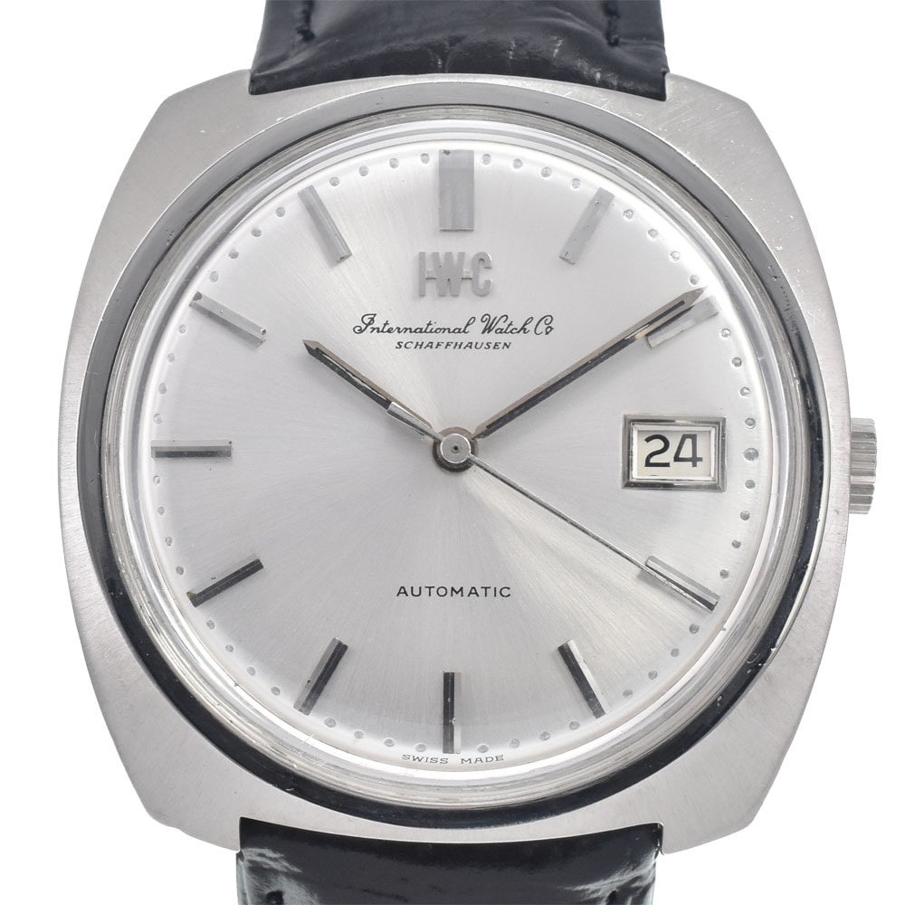 IWC IWC SCHAFFHAUSEN Ref.814A デイト Cal.8541B シルバー 自動巻き メンズ 美品 腕時計 E#146276
