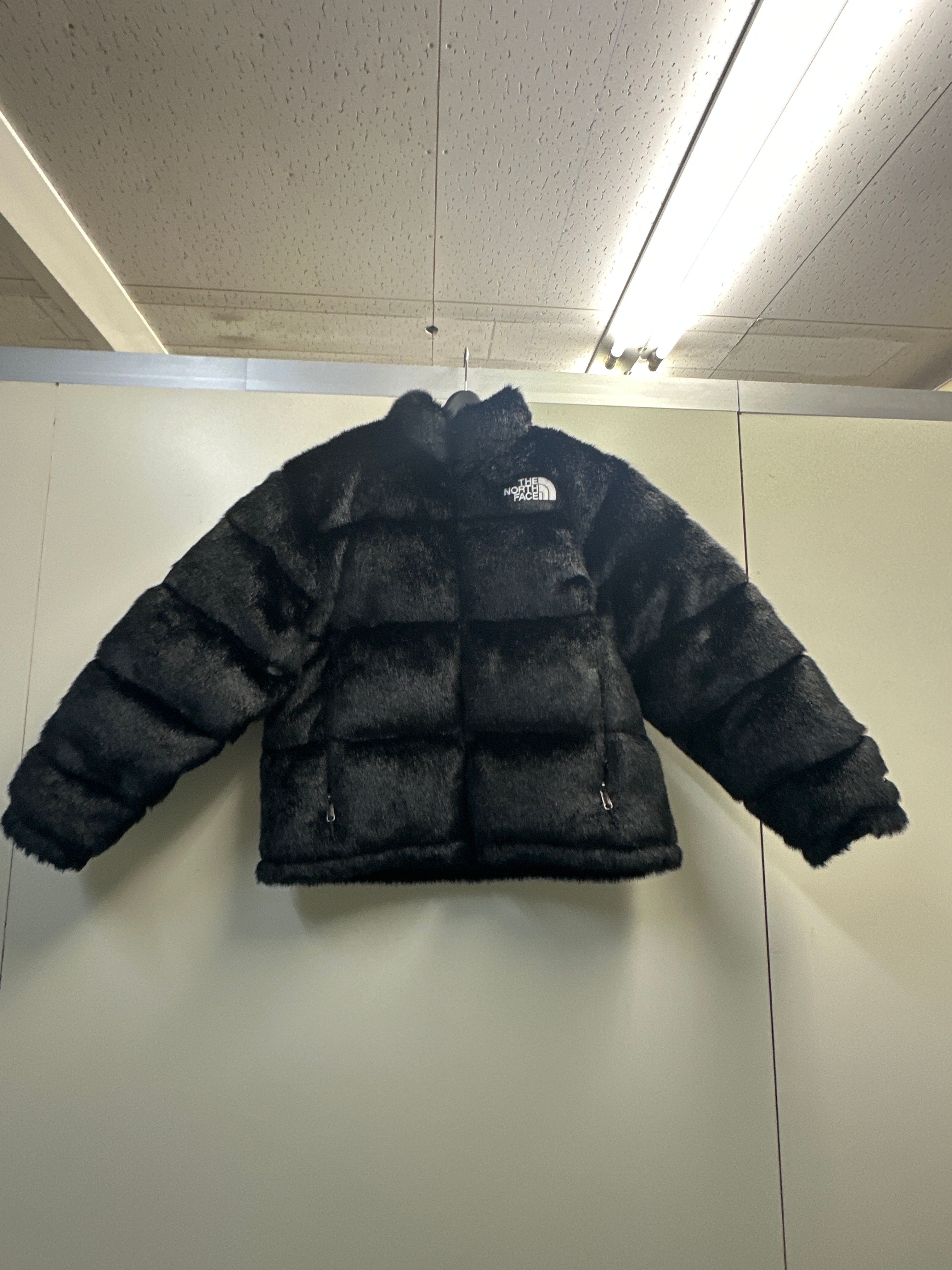 Supreme x The North Face Faux Fur Nuptse Jacket "Black"