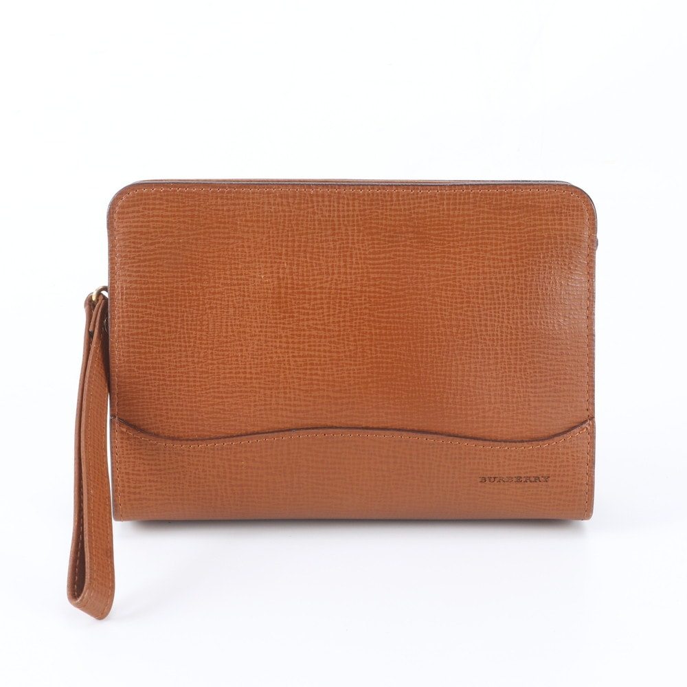 ■美品 バーバリー セカンドバッグ レザー