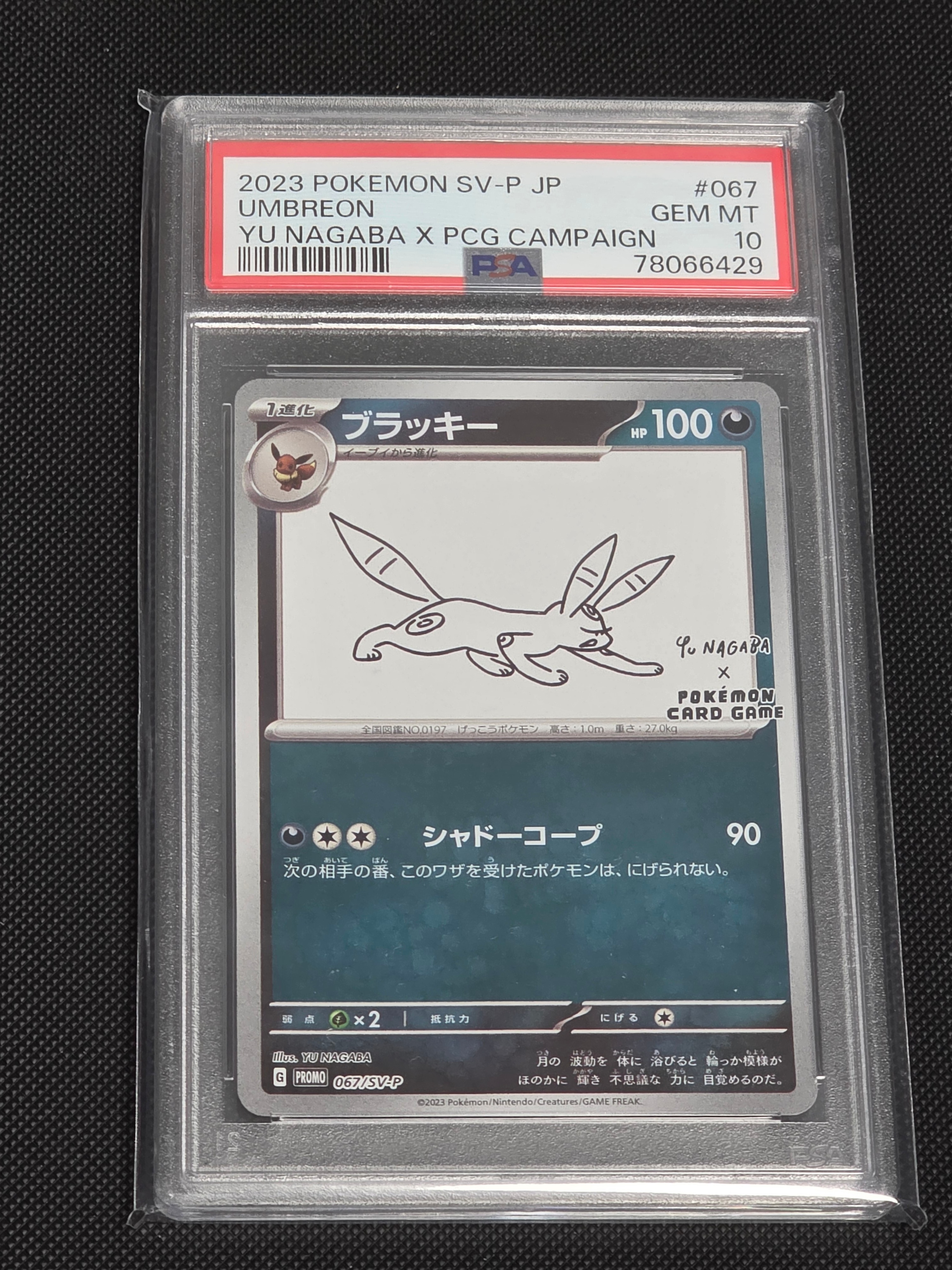 ブラッキー: プロモ (ナガバブラッキー) [SV-P 067](「YU NAGABA×ポケモンカードゲーム」プロモーションカード「SV-P」)