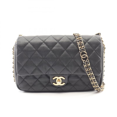 シャネル CHANEL マトラッセ ショルダーバッグ バッグ キャビアスキン(グレインドカーフ) レディース ブラック系 【中古】