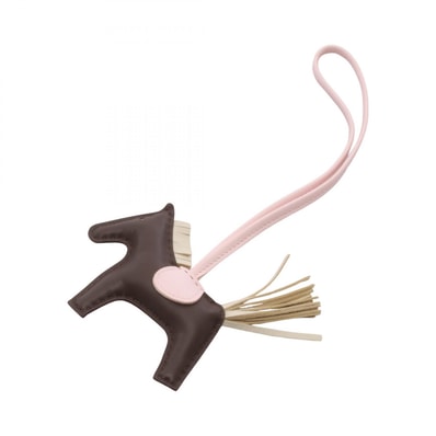 エルメス HERMES ロデオPM ショコラ クレ ローズダーリン チャーム アクセサリー アニョーミロ アニョーミロ W刻印(2024年製造) レディース ブラウン系 / アイボリー系 / ピンク系 【中古】