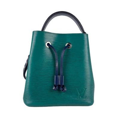 ルイ ヴィトン LOUIS VUITTON ハンドバッグ ショルダーバッグ エピ ネオノエ BB エピレザー グリーン/ネイビー シルバー レディース M53612【中古】 z10882