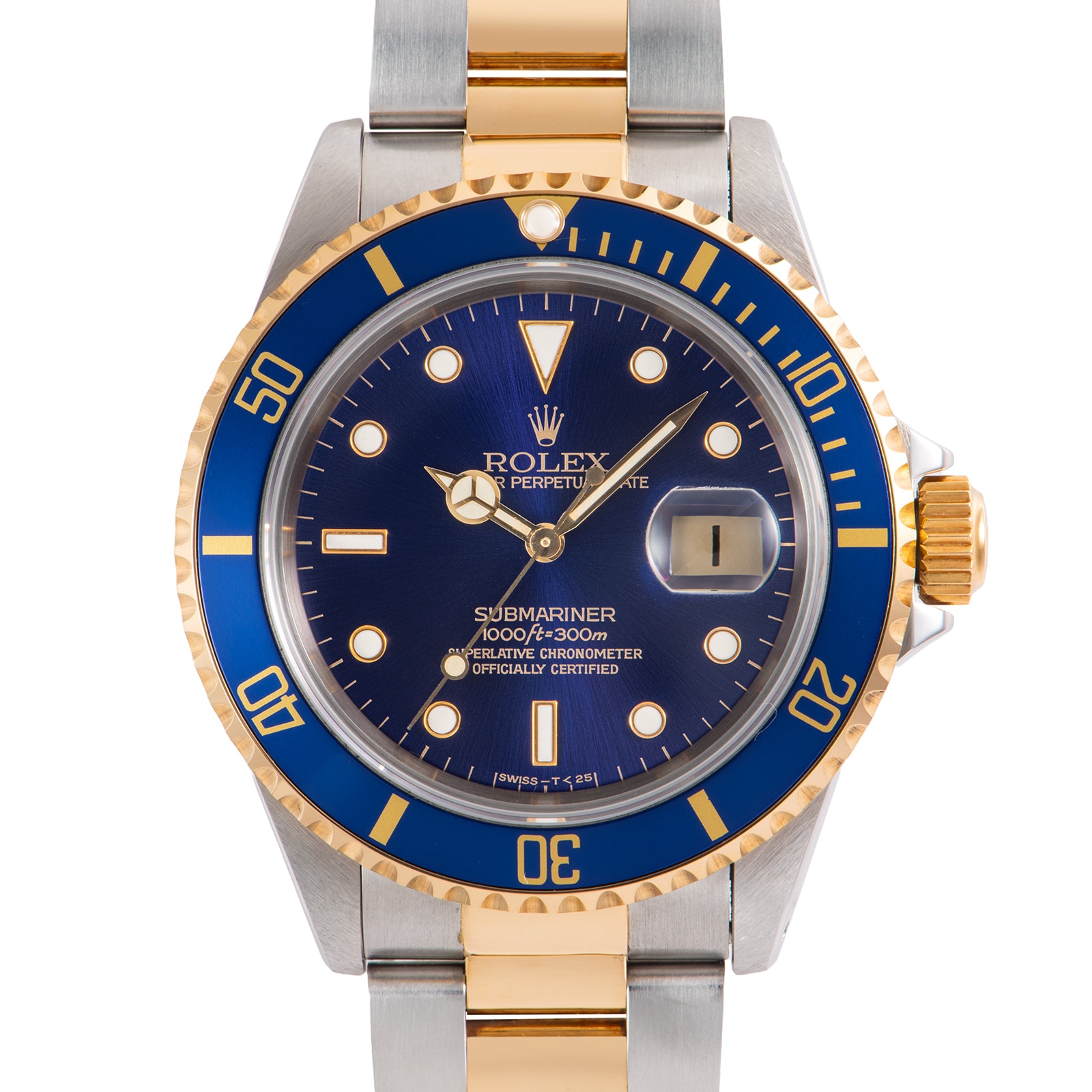 ROLEX ロレックス サブマリーナデイト 16613 S番 ヴァイオレット Tritium SS/YG【中古】