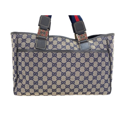 グッチ GUCCI GGキャンバス シェリーライン ハンドバッグ【中古】