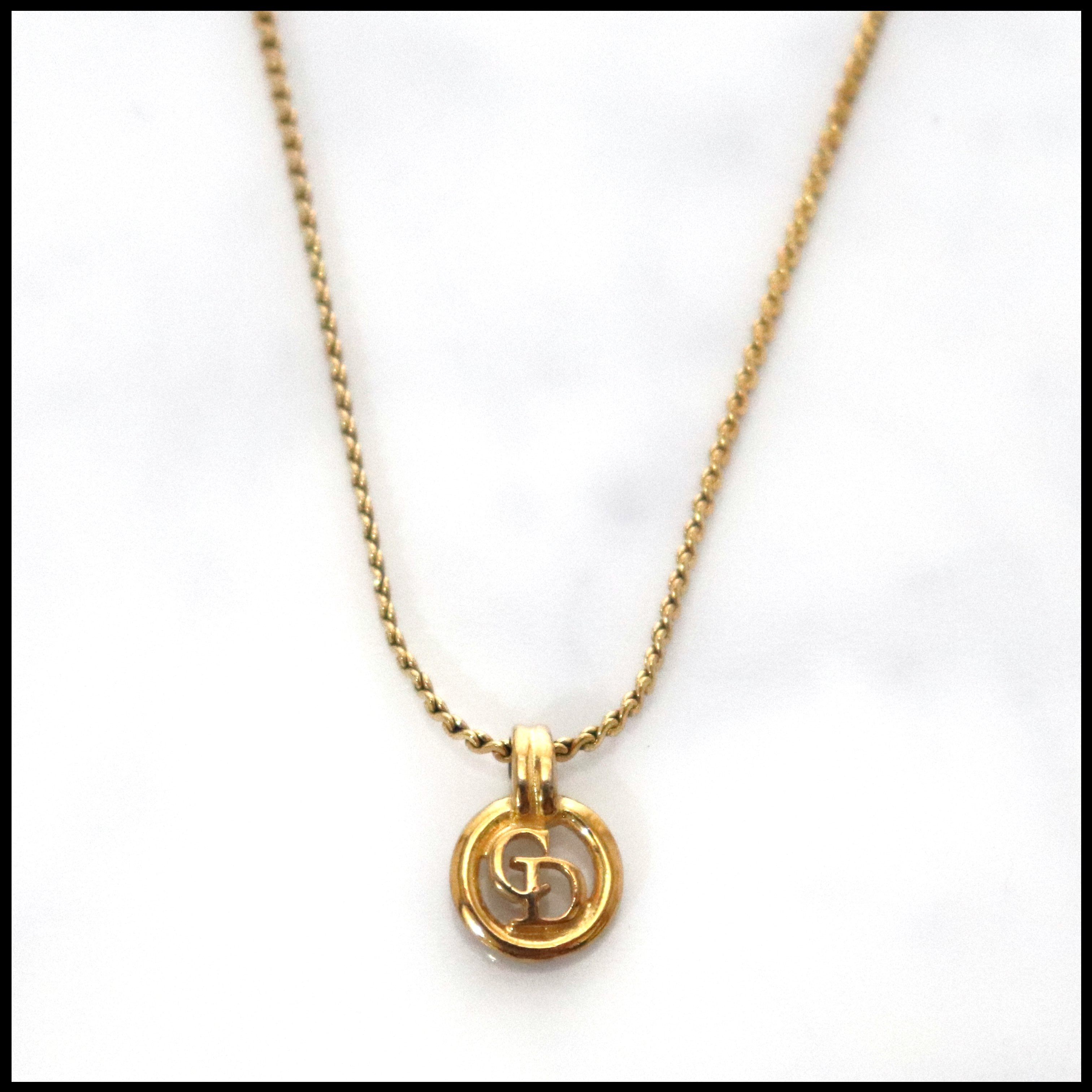 Dior CD Logo Necklace "Gold"