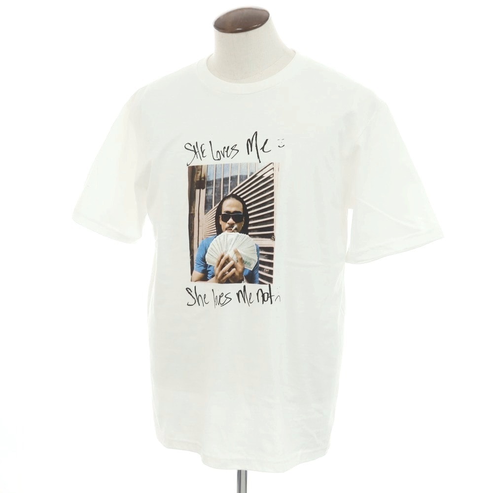 【中古】シュプリーム Supreme 2025年春夏 Max B Tee コットン クルーネック 半袖Tシャツ ホワイト【サイズL】【メンズ】