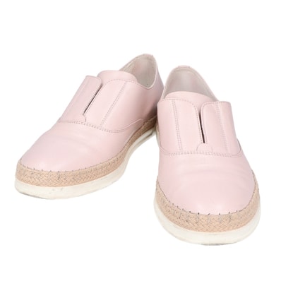 トッズ レザー センターゴア エスパドリーユ 37 1/2