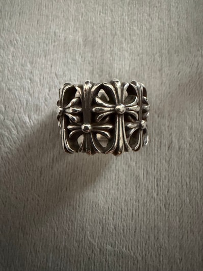 Chrome Hearts Cemetery Cross RIng "Silver"