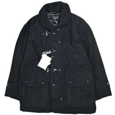 新品 Engineered Garments エンジニアードガーメンツ 22AW アメリカ製 Short Duffle Jacket Fake Melton ショートダッフルジャケット フェイクメルトン S NAVY ファイヤーマン コート アウター