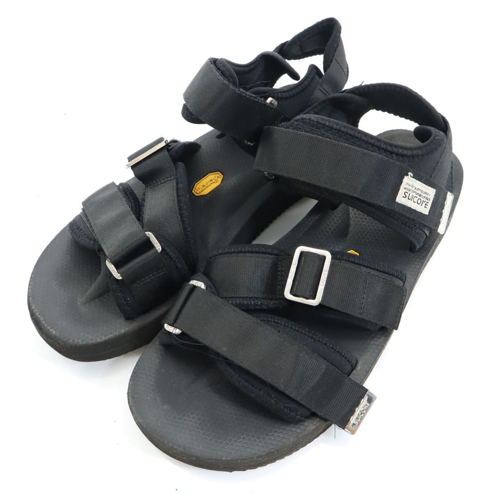 SUICOKE スイコック サンダル 27 ブラック ビブラムソール