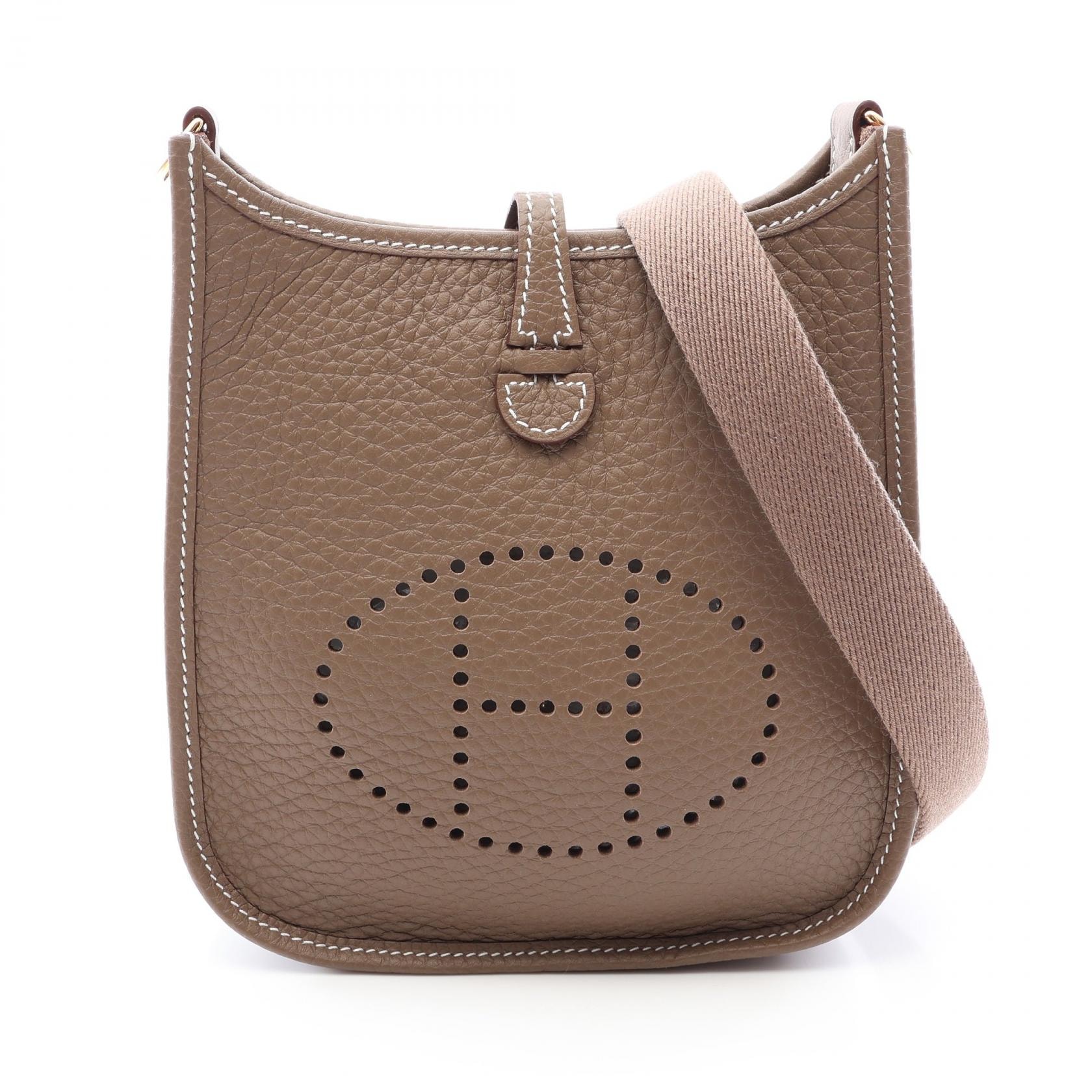 エルメス HERMES エヴリンTPM アマゾン エトゥープ ショルダーバッグ バッグ トリヨンクレマンス トリヨンクレマンス レディース グレー系 【中古】