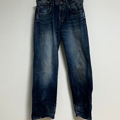 Supreme Distressed Loose Fit Selvedge Jean "Washed Blue" (23FW)