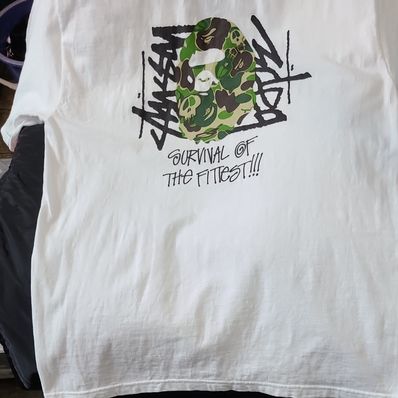 Stussy ✕ BATHINGAPE Tシャツ