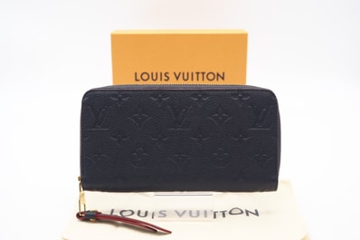 LOUIS VUITTON ルイ・ヴィトン アンプラント ジッピーウォレット マリーヌルージュ M62121 長財布 ネイビー レッド カーフレザー レディース