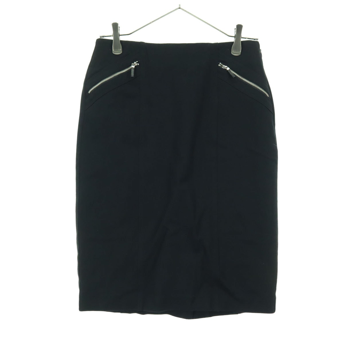美品 LAUREN RALPH LAUREN ローレンラルフローレン ミディ丈 タイトスカート O ブラック