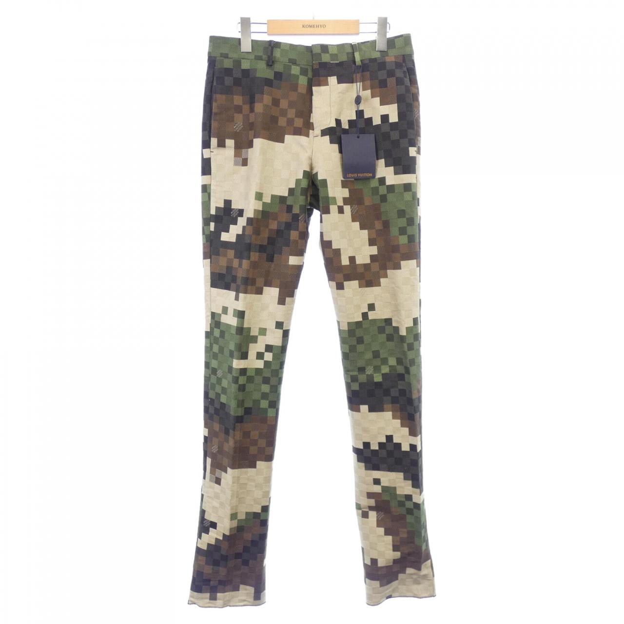 ルイヴィトン LOUIS VUITTON テーラードコットンダミエシガレットパンツ HQP60WHSB パンツ