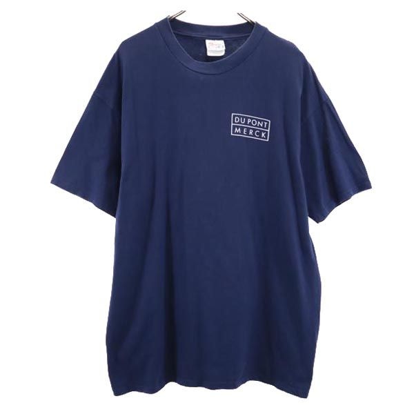 Hanes ヘインズ 90s オールド USA製 半袖 Tシャツ XL ネイビー系