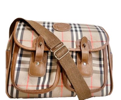 BURBERRY サファリ メッセンジャーバッグ ショルダーバッグ 総柄