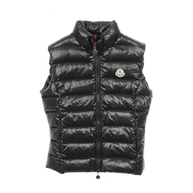 モンクレール MONCLER GHANY ガーニー ダウンベスト 衣料品 アウター ナイロン レディース ブラック系 【中古】
