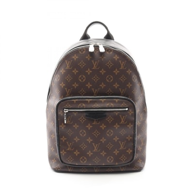 ルイ・ヴィトン LOUIS VUITTON ジョッシュ NV リュックサック バックパック バッグ PVCコーティングキャンバス レザー モノグラム・マカサー メンズ ブラウン系 / ブラック系 M45349 【中古】