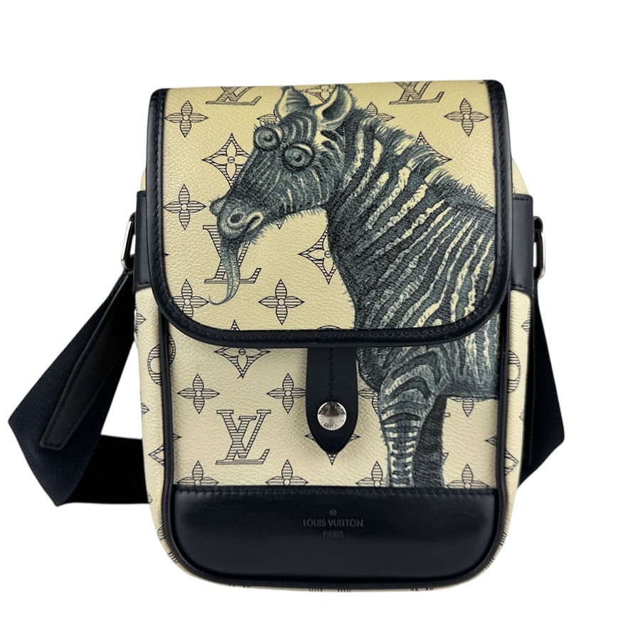 ルイ ヴィトン LOUIS VUITTON ショルダーバッグ モノグラム サバンナ メッセンジャーBB/モノグラム サバンナ アイボリー×ネイビー メンズ M54247【中古】 z8134