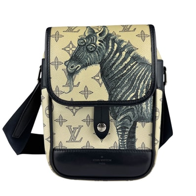 ルイ ヴィトン LOUIS VUITTON ショルダーバッグ モノグラム サバンナ メッセンジャーBB/モノグラム サバンナ アイボリー×ネイビー メンズ M54247【中古】 z8134