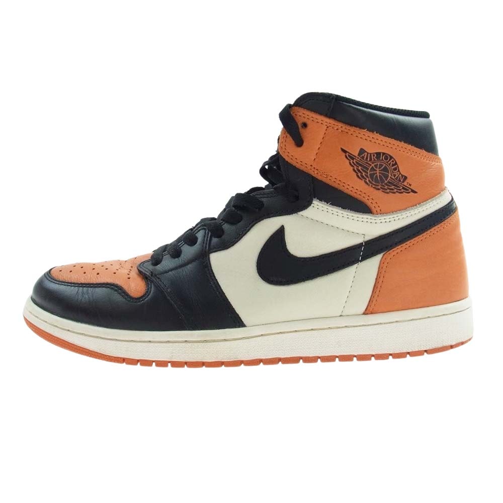 NIKE ナイキ スニーカー 555088-005 Air Jordan 1 Retro High OG Shattered Backboard エアジョーダン1 レトロ ハイ OG シャッタード バックボード オレンジ系 ブラック系 29cm【美品】【中古】