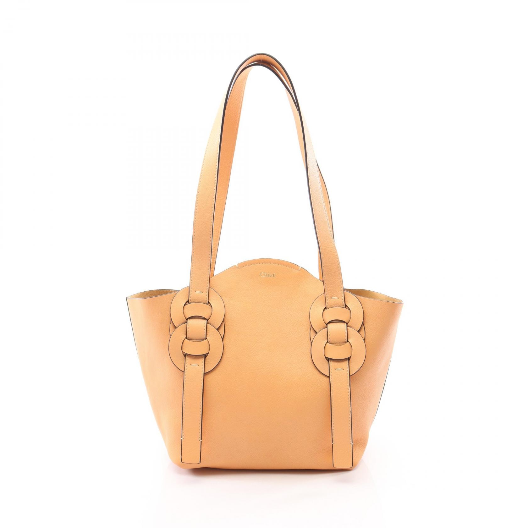 クロエ Chloe DARRYL ダリル トートバッグ バッグ レザー レディース ベージュ系 【中古】