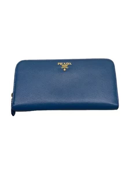 PRADA Large Saffiano Leather Wallet "Bluette"