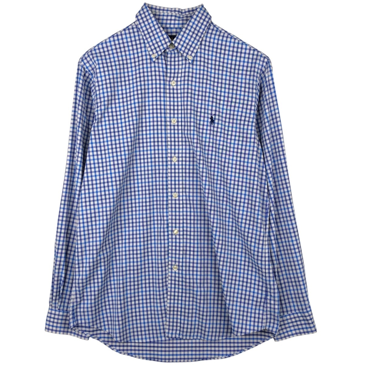 古着 ラルフローレン Ralph Lauren POLO RALPH LAUREN CLASSIC FIT 長袖 ボタンダウンチェックシャツ メンズM相当/eaa622257