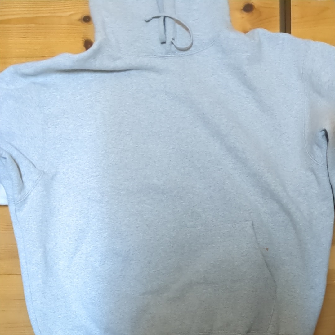 Supreme Satin Applique Hooded Sweatshirt (25FW) "Heather Grey"